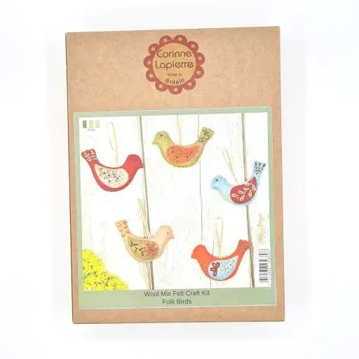 Craftermoon - Folk Birds Felt Craft Kit 2