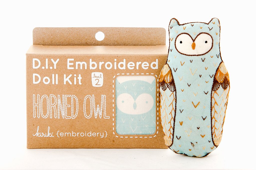 Craftermoon - Horned Owl - Embroidery Kit 2