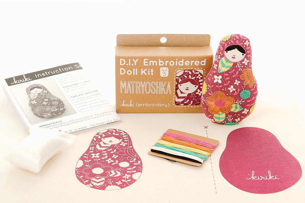 Craftermoon - Matryoshka - Embroidery Kit 3