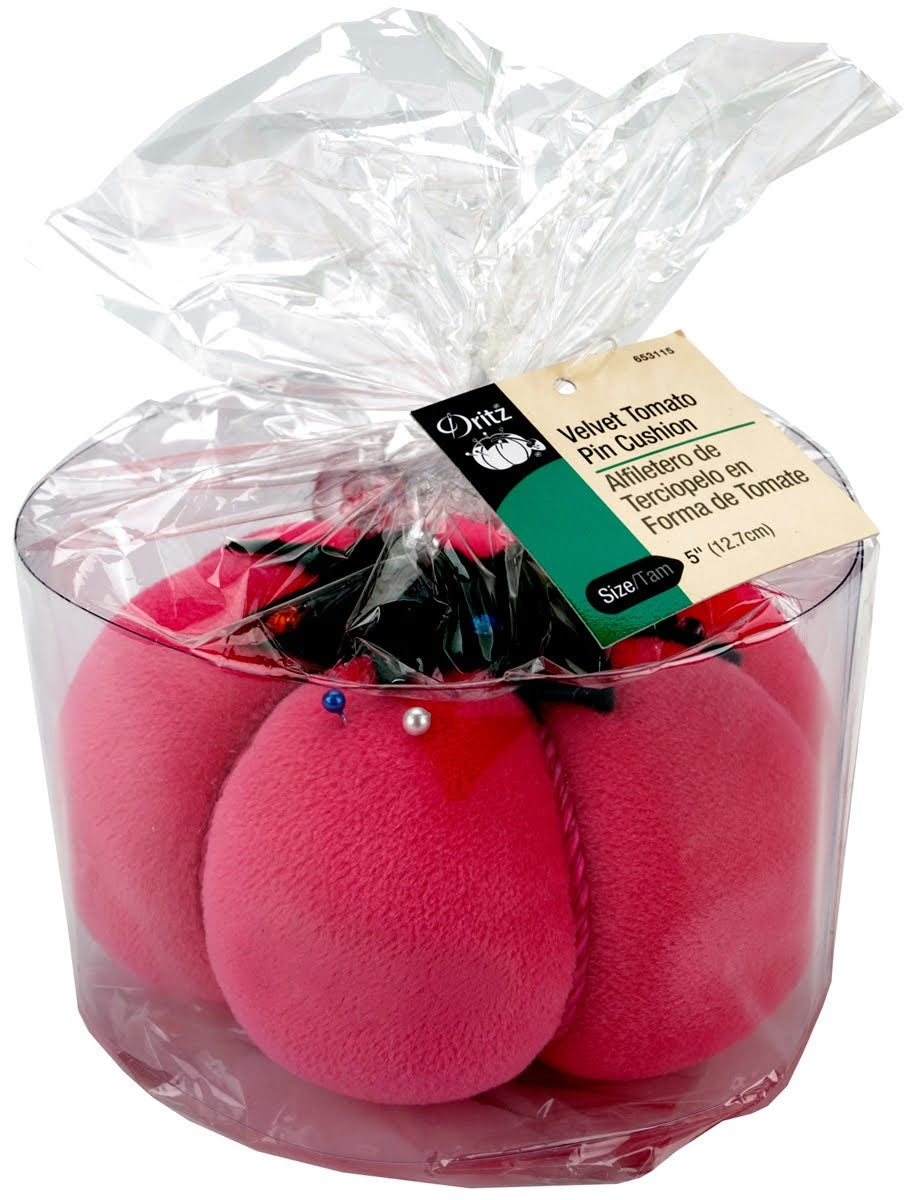 Craftermoon - Dritz Velvet Tomato Pin Cushion 2