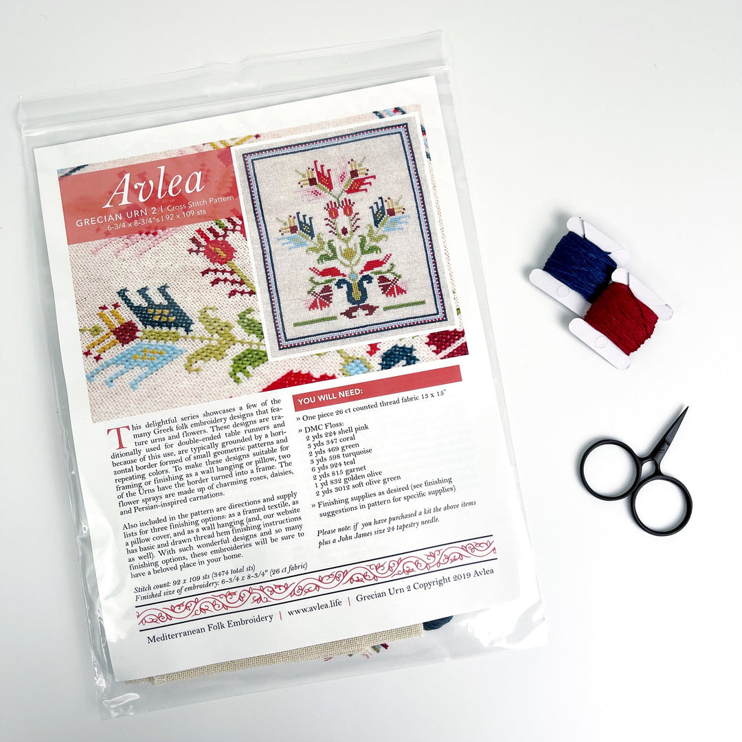 Craftermoon - Grecian Urn 2 Cross Stitch Kit