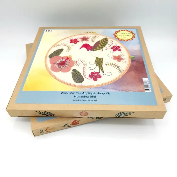 Craftermoon - Hummingbird Appliqué Hoop Craft Kit 2