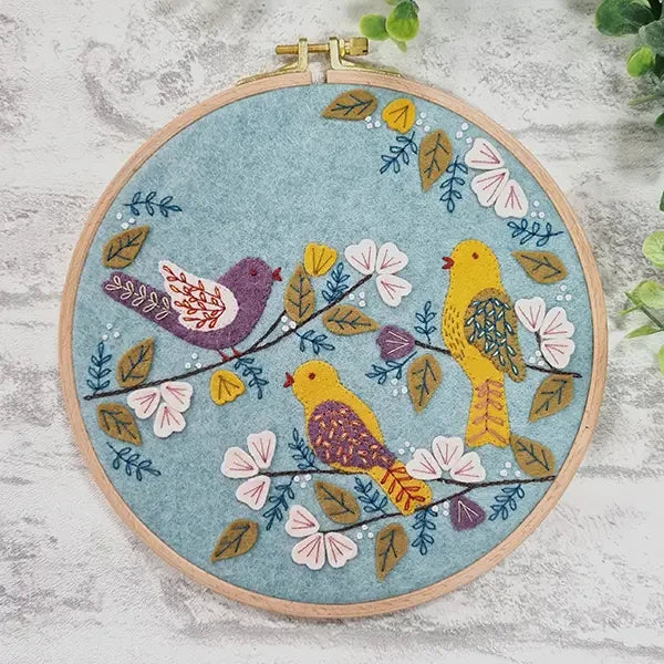 Craftermoon - Dawn Chorus Appliqué Hoop Craft Kit