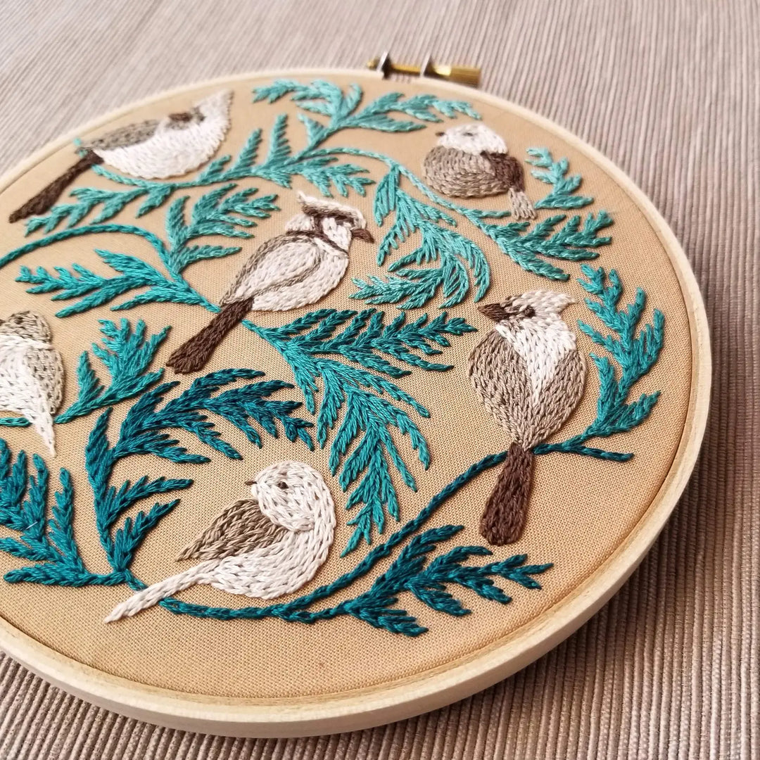 Craftermoon - Winter Birds Embroidery Kit 7