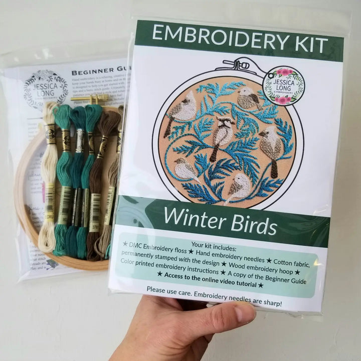 Craftermoon - Winter Birds Embroidery Kit 3