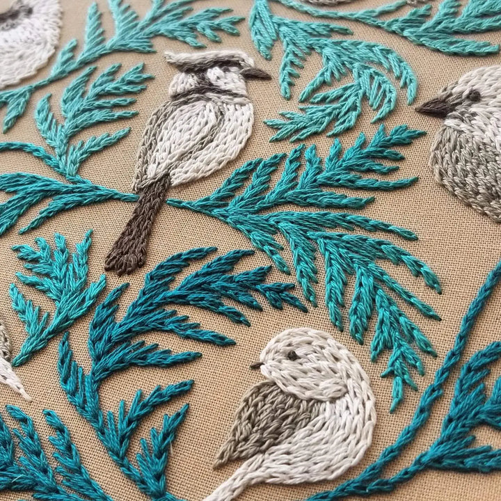 Craftermoon - Winter Birds Embroidery Kit 2