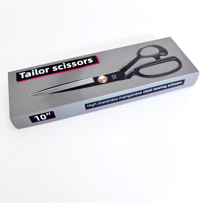 Black Professional Heavy Duty Tailor Scissors High Carbon Steel Dressmaker Sewing Fabric Shears