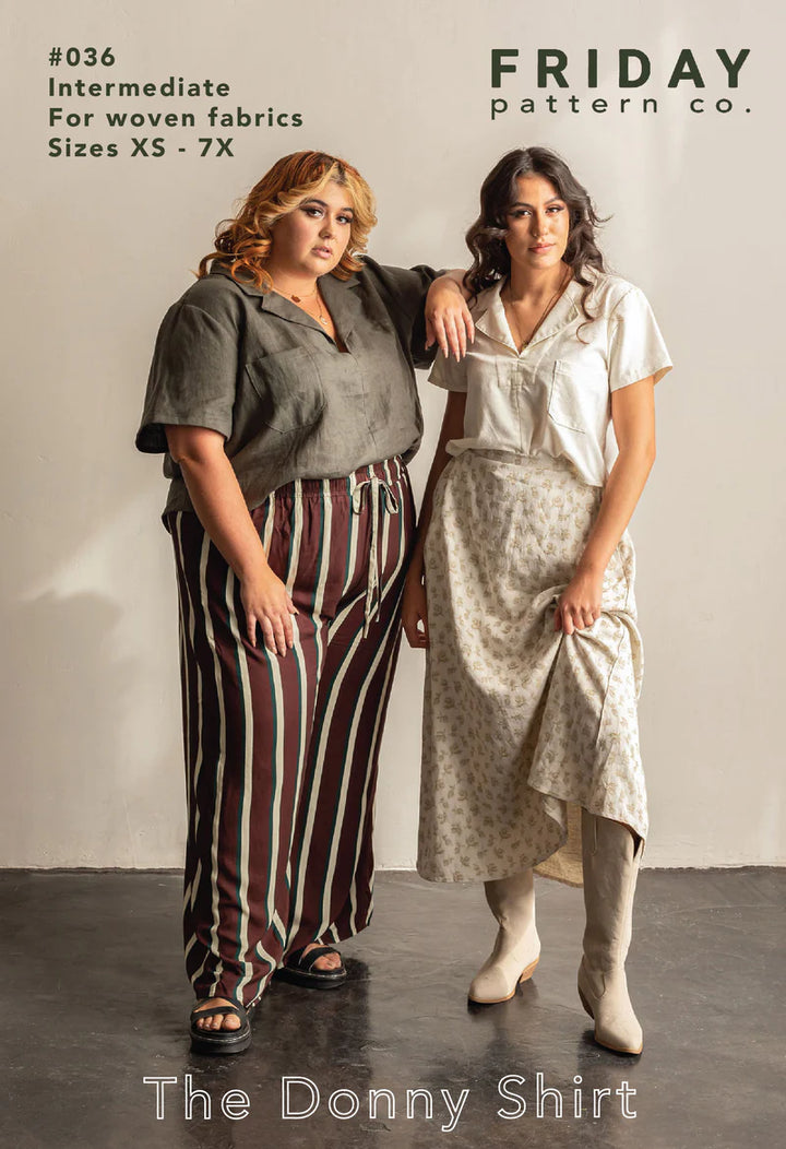 Donny Shirt Printed Sewing Pattern