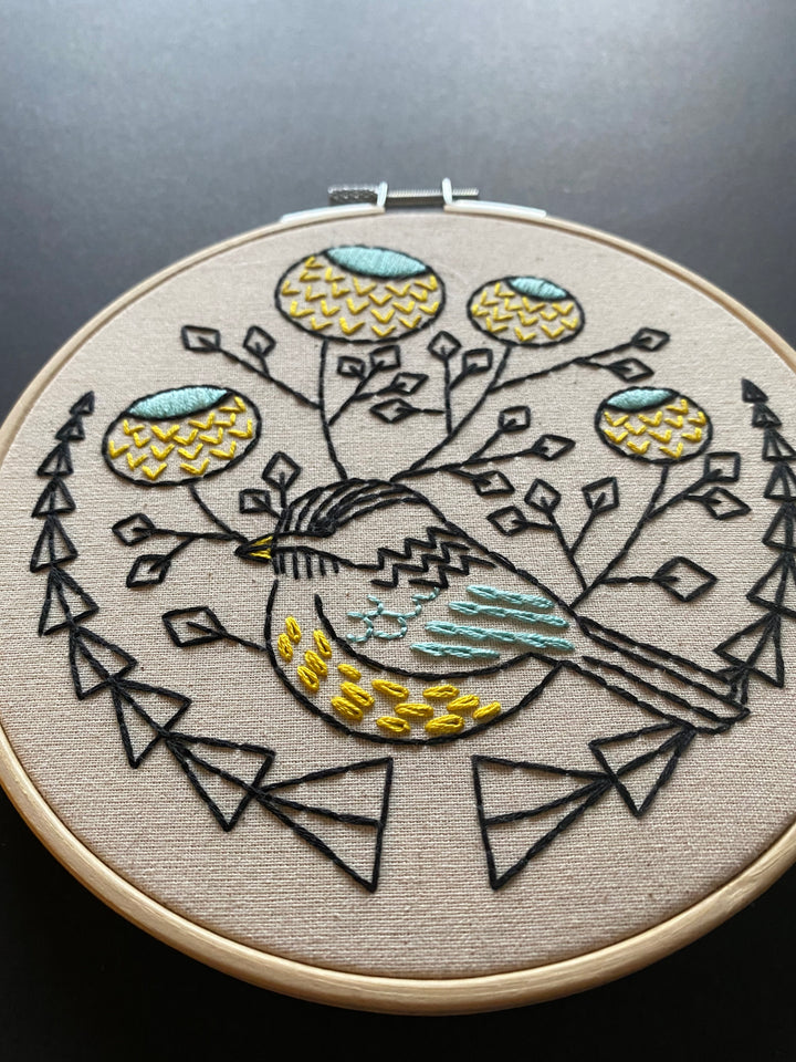 Craftermoon - Chickadee Embroidery Kit 3