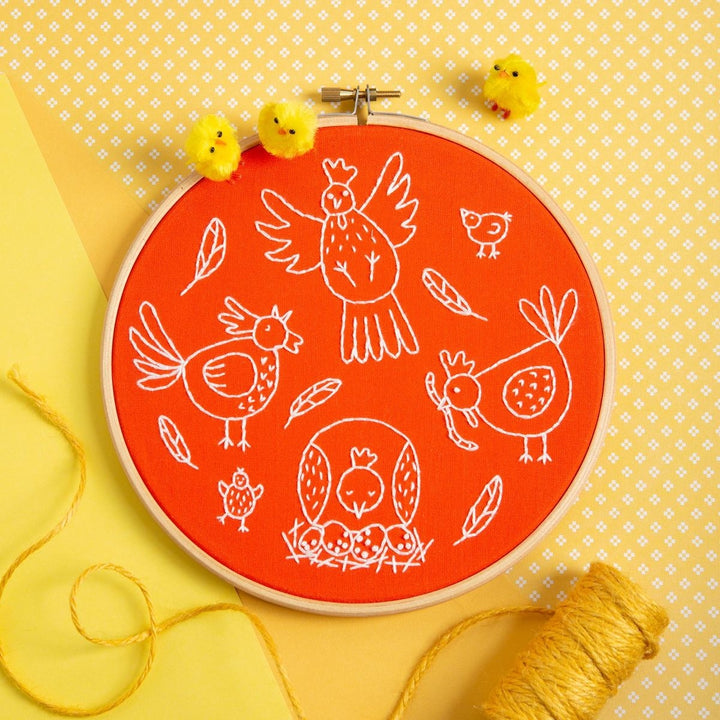 Craftermoon - Charming Chickens Embroidery Kit