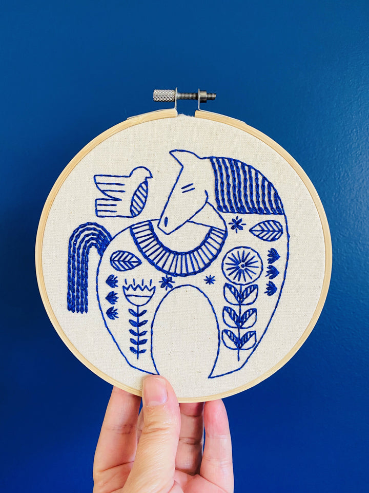 Craftermoon - Hygge Horse Complete Embroidery Kit