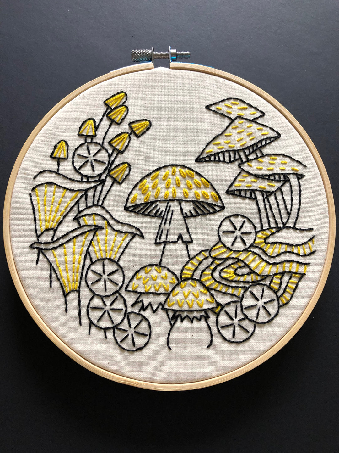 Craftermoon - Mushrooms Complete Embroidery Kit