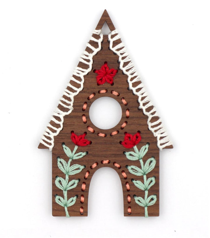 Craftermoon - Gingerbread House - DIY Stitched Ornament Kit
