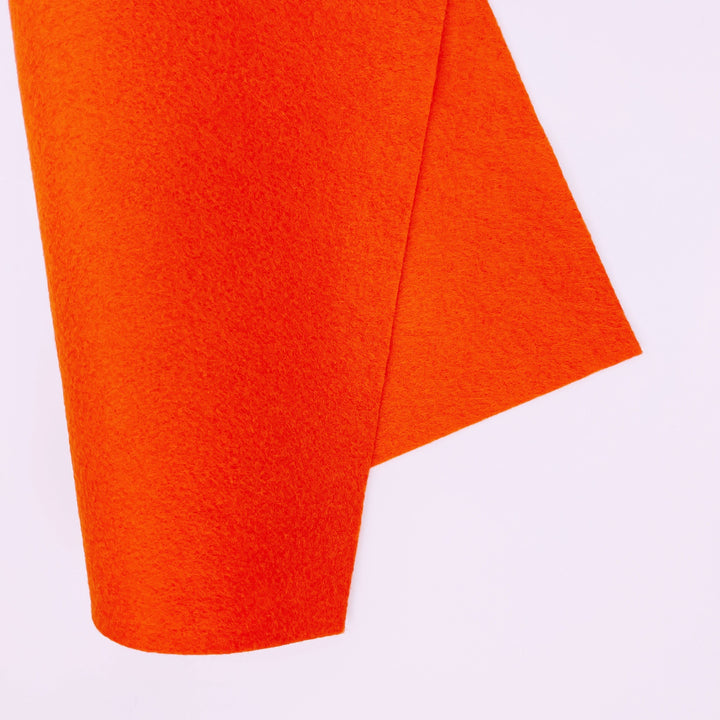 Craftermoon - Jack-o-Lantern Orange Wool Blend Felt 4