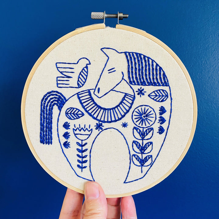 Craftermoon - Hygge Horse Complete Embroidery Kit 3