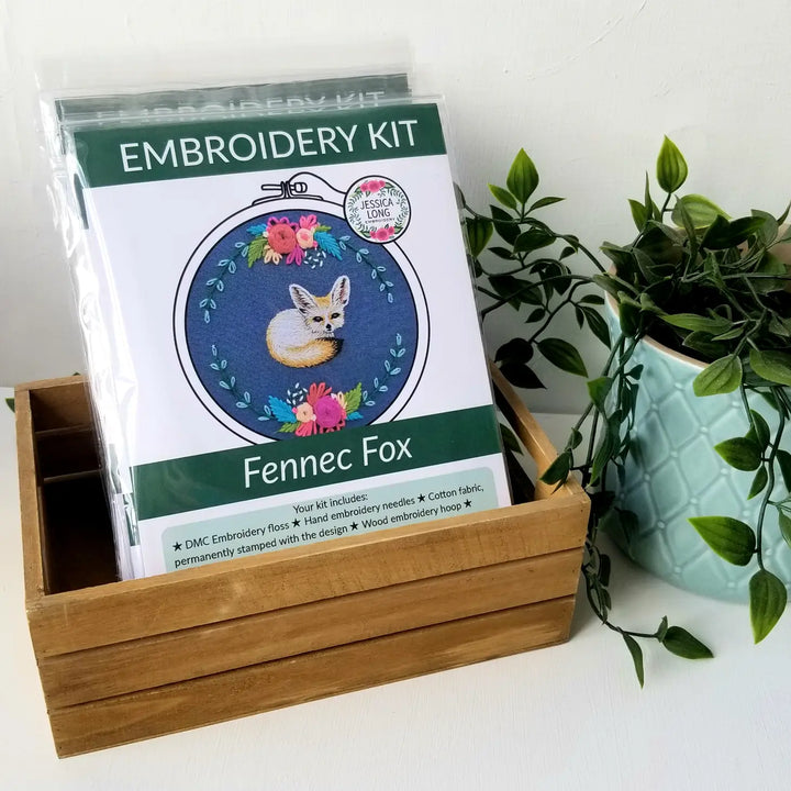 Craftermoon - Fennec Fox Embroidery Kit 4