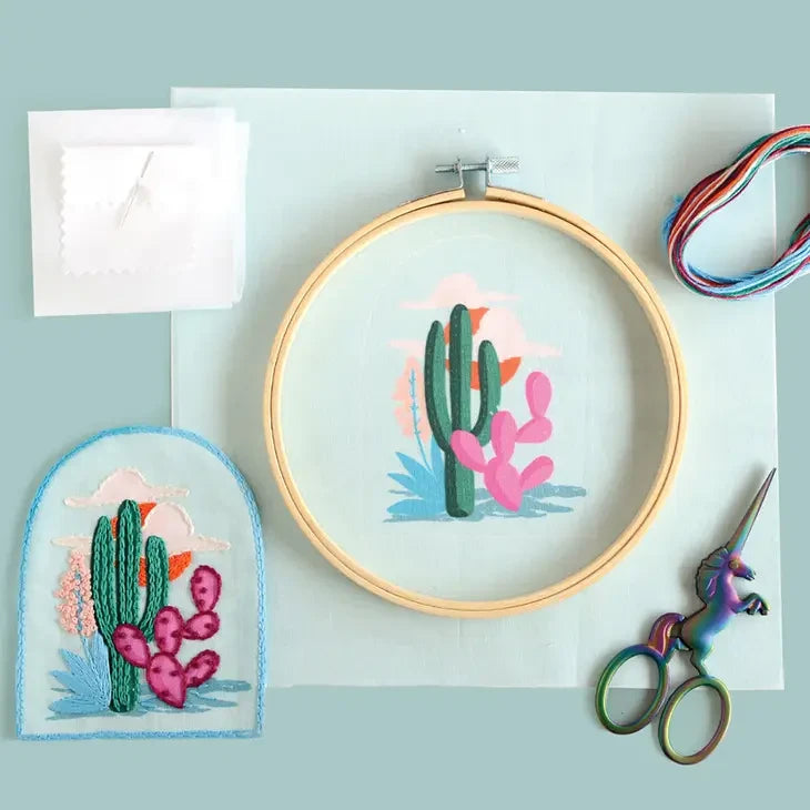 Craftermoon - DIY Kit: Cactus Embroidery Patch Kit 2