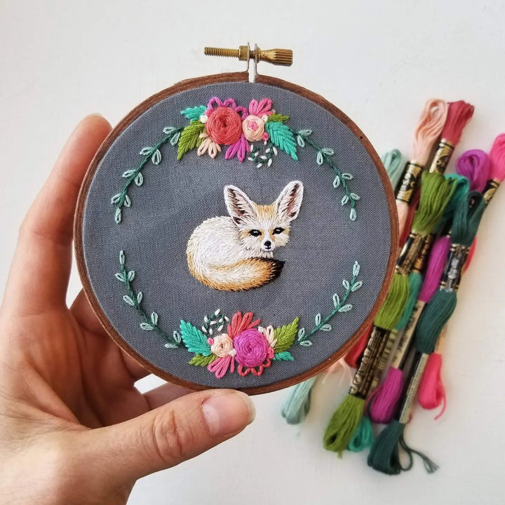 Craftermoon - Fennec Fox Embroidery Kit