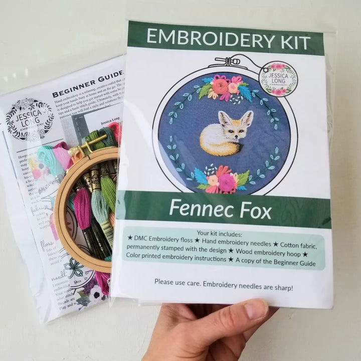 Craftermoon - Fennec Fox Embroidery Kit 2