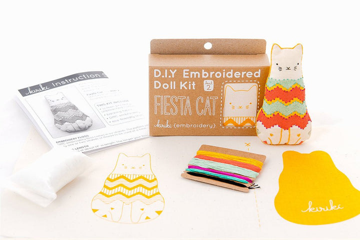 Craftermoon - Fiesta Cat - Embroidery Kit 3
