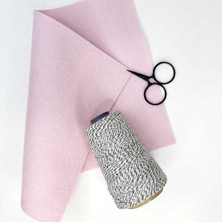 Craftermoon - Shell Pink Wool Blend Felt 2