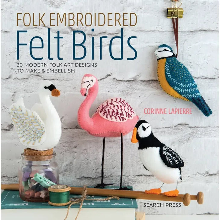 Craftermoon - Felt Embroidered Birds Book 