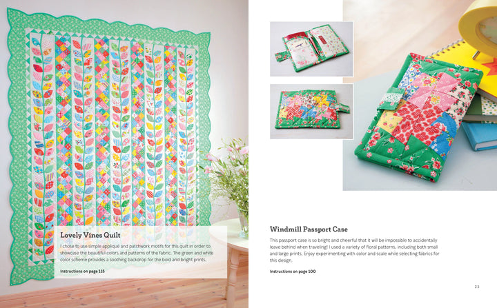 Craftermoon - Happy Flower Quilts Book by Atsuko Matsuyama 4