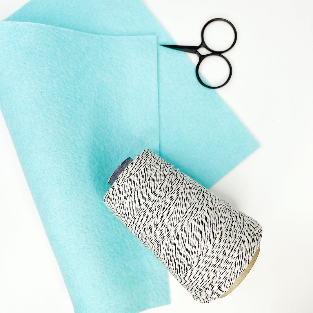Craftermoon - Turquoise Wool Blend Felt 2