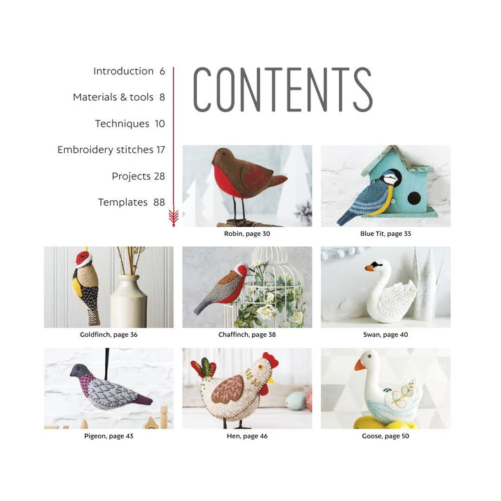 Craftermoon - Felt Embroidered Birds Book 2