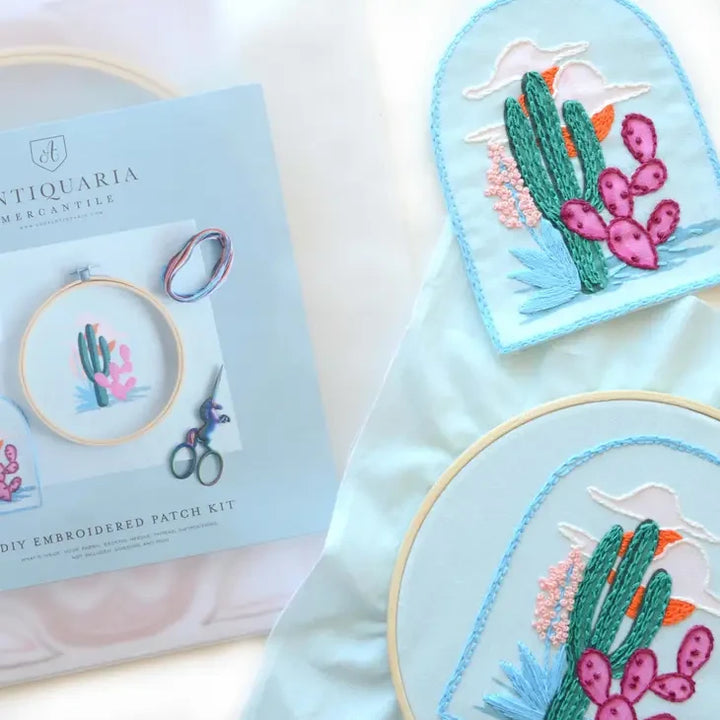 Craftermoon - DIY Kit: Cactus Embroidery Patch Kit 3