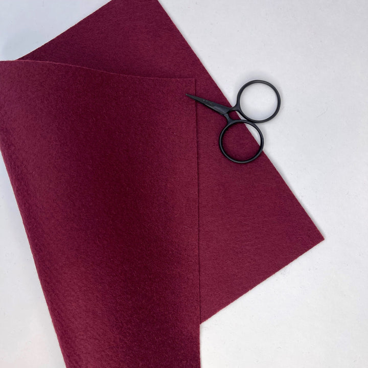 Craftermoon - Burgandy Wool Blend Felt 3