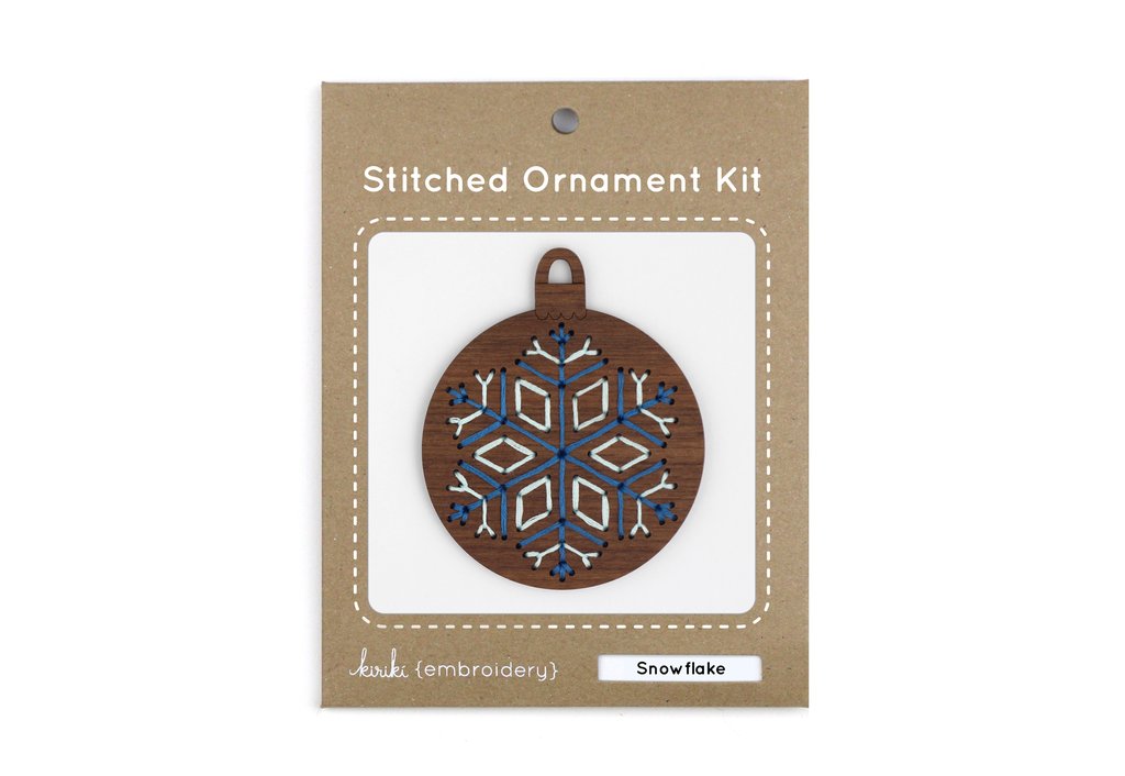 Craftermoon - Snowflake - DIY Stitched Ornament Kit 2