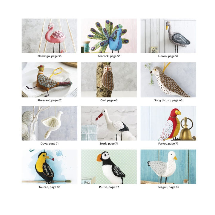 Craftermoon - Felt Embroidered Birds Book 4