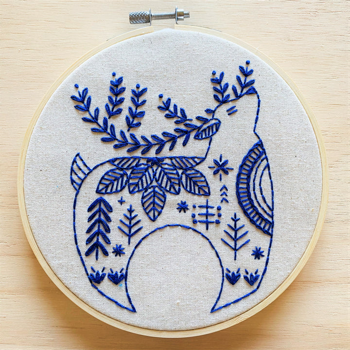 Craftermoon - Hygge Reindeer Complete Embroidery Kit 3