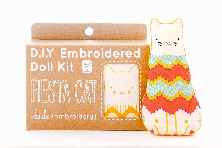 Craftermoon - Fiesta Cat - Embroidery Kit 2
