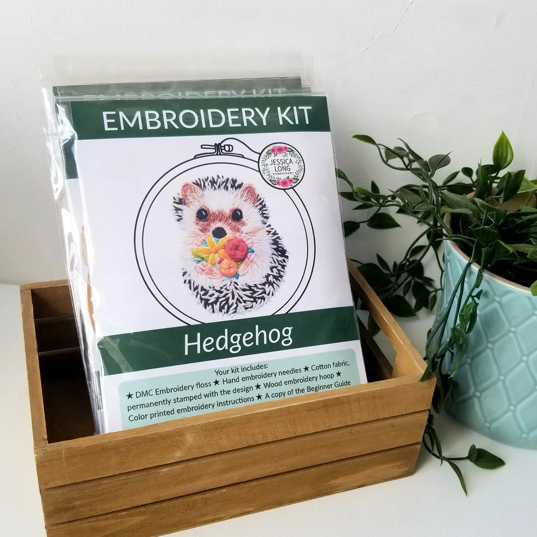 Craftermoon - Hedgehog Embroidery Kit 2