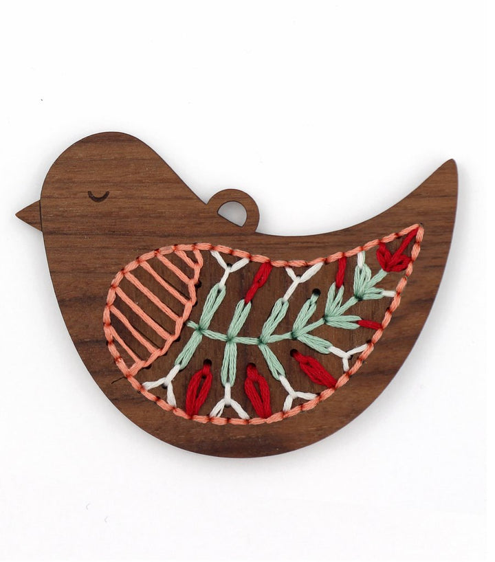 Craftermoon - Bird - DIY Stitched Ornament Kit