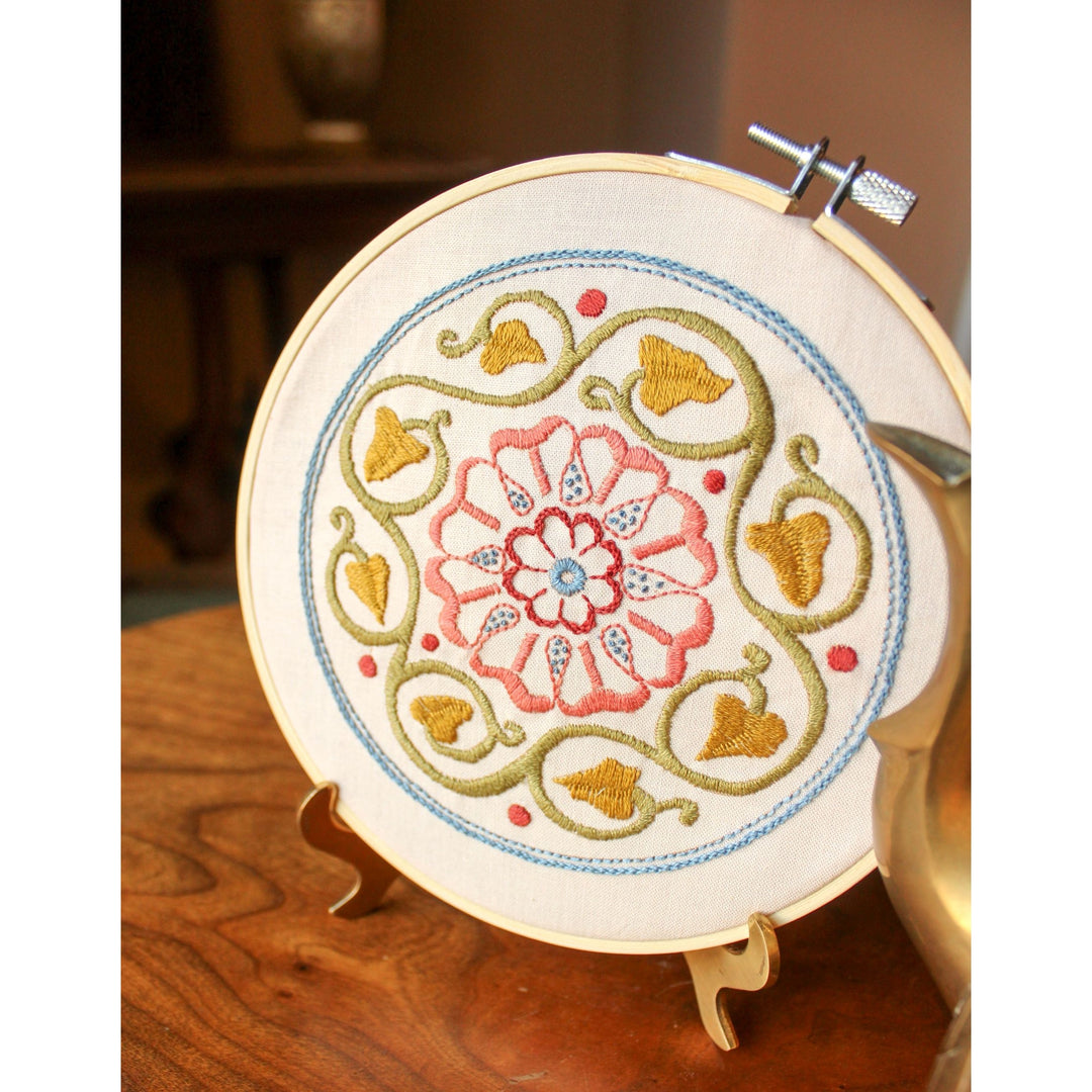 Arcadian Rose Hoop Kit By Avlea Folk Embroidery 2