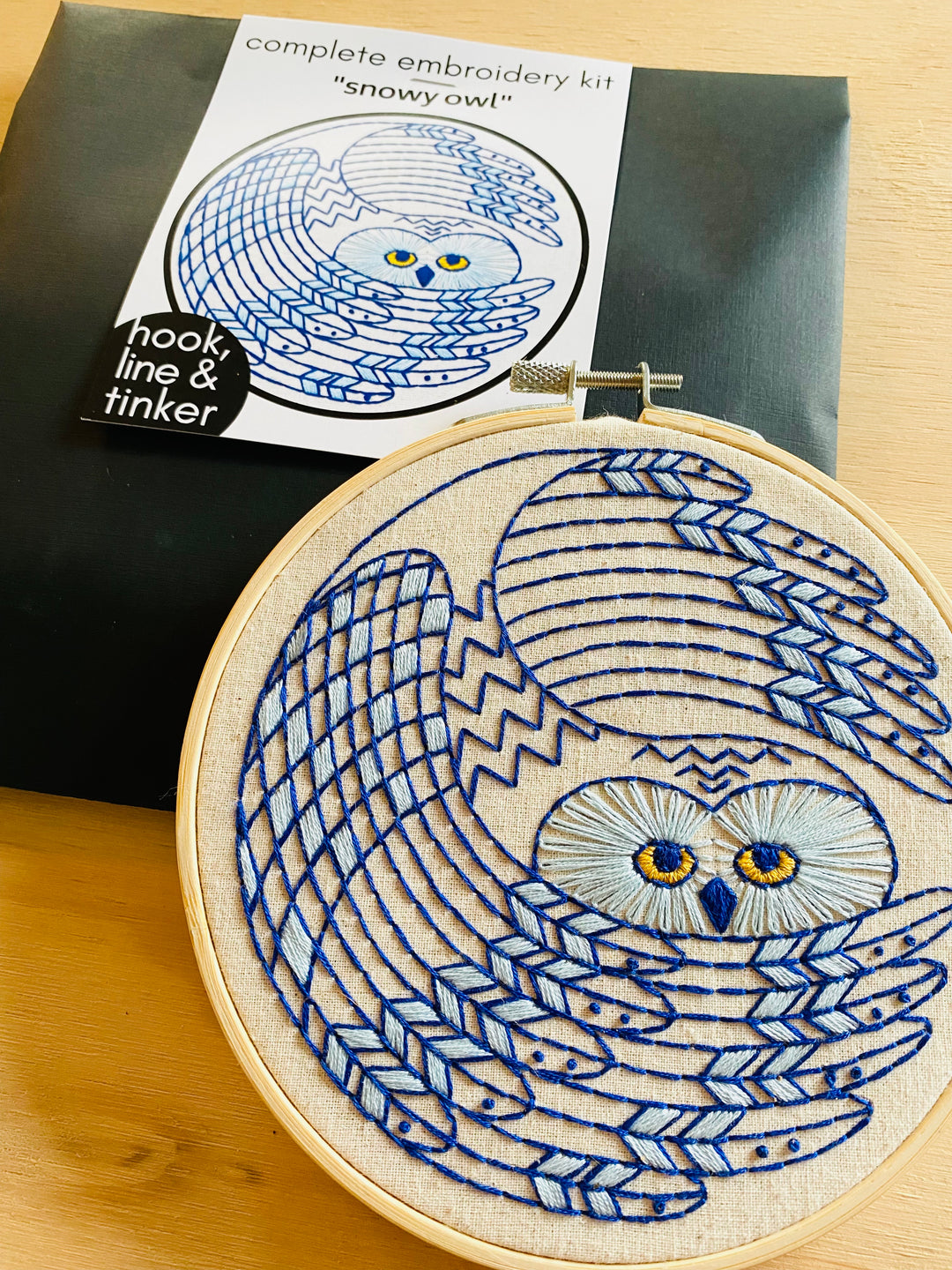 Craftermoon - NEW! Snowy Owl Complete Embroidery Kit 2