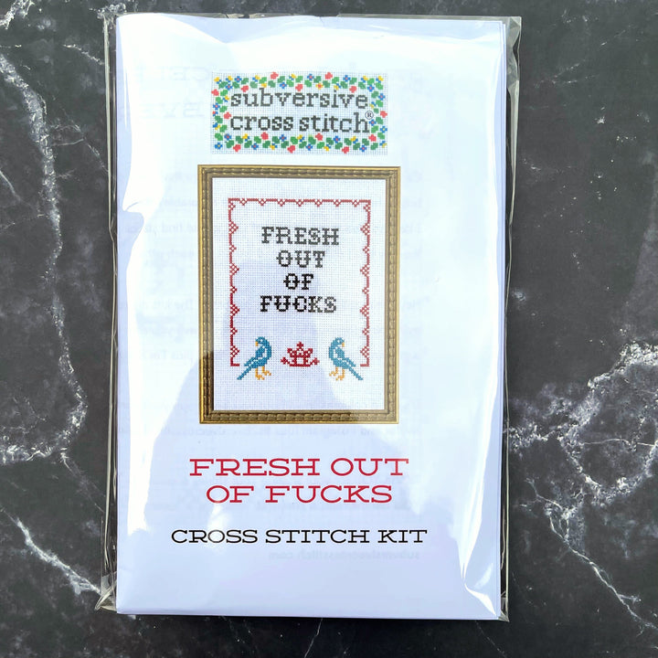 Craftermoon - Fresh out of F*cks Cross Stitch Kit 2
