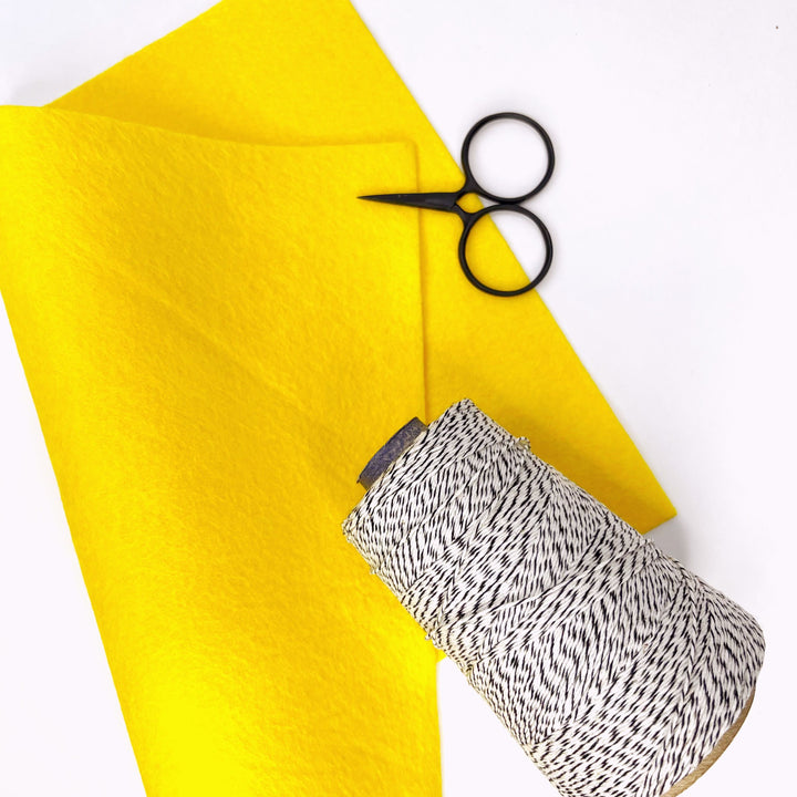 Craftermoon - Lemon Wool Blend Felt 2