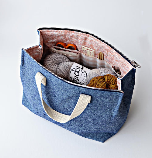 Craftermoon - Kit Supply Tote Pattern by Aneela Hoey