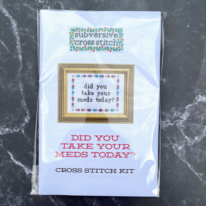 Craftermoon - Did You Take Your Meds Today Cross Stitch Kit 2