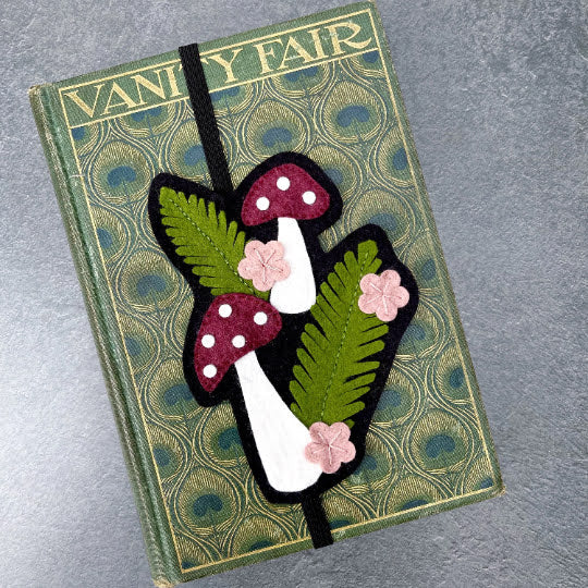 Craftermoon - Mushroom Bookmark Felt Handmade Planner Bookmark Gift for Book Lovers Book Club 5