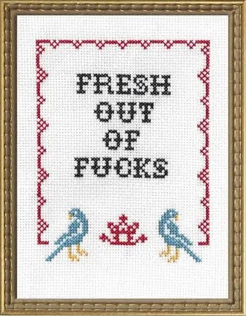 Craftermoon - Fresh out of F*cks Cross Stitch Kit