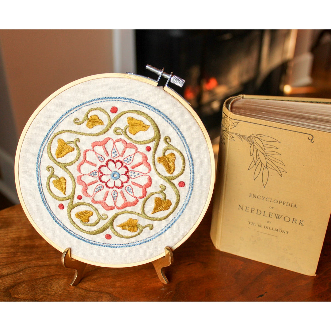 Arcadian Rose Hoop Kit By Avlea Folk Embroidery 4