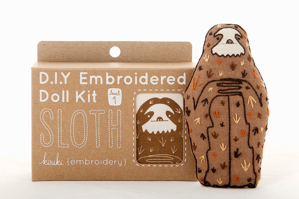Craftermoon - Sloth - Embroidery Kit 2