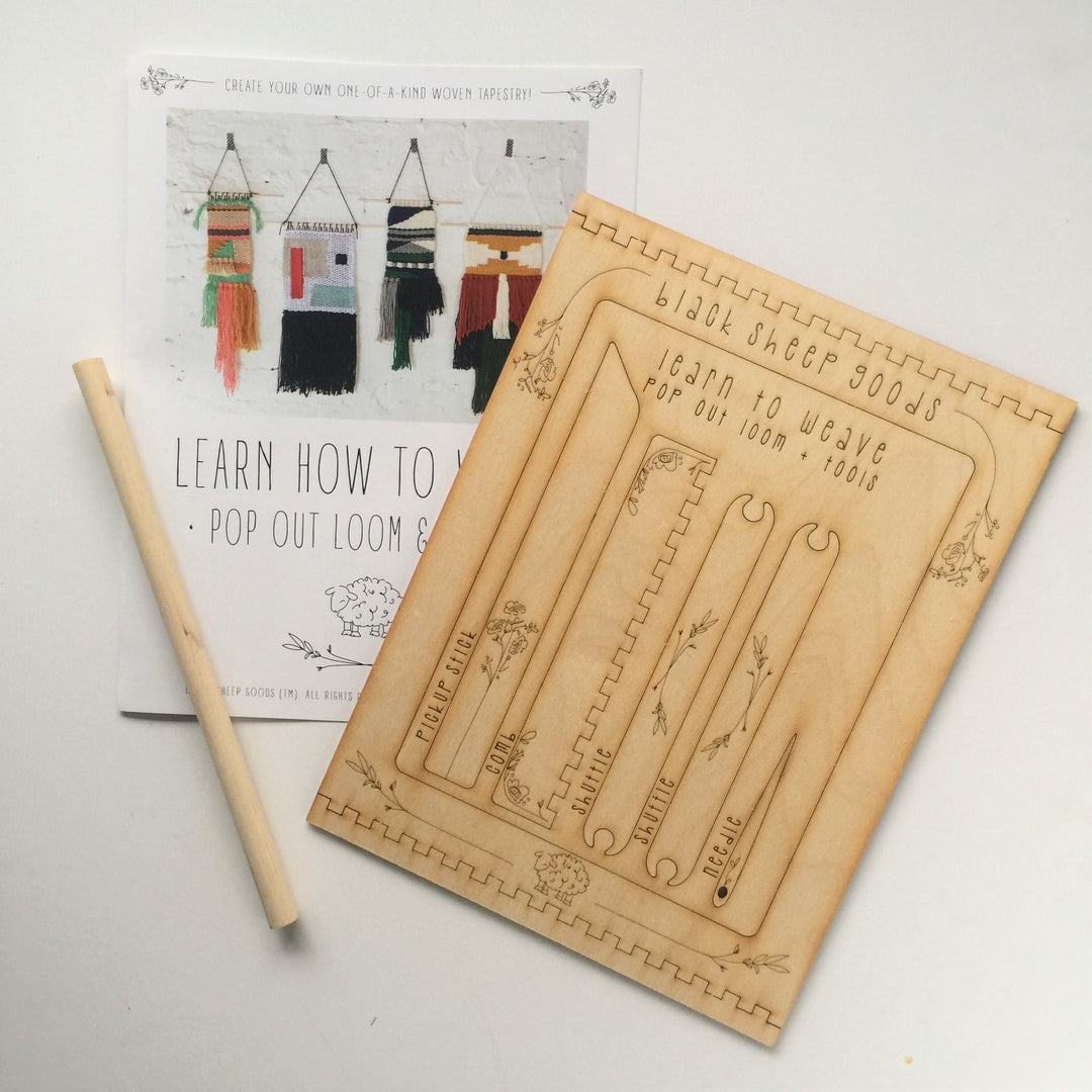 Craftermoon - DIY Tapestry Weaving Kit - Honey, with Yarn 3