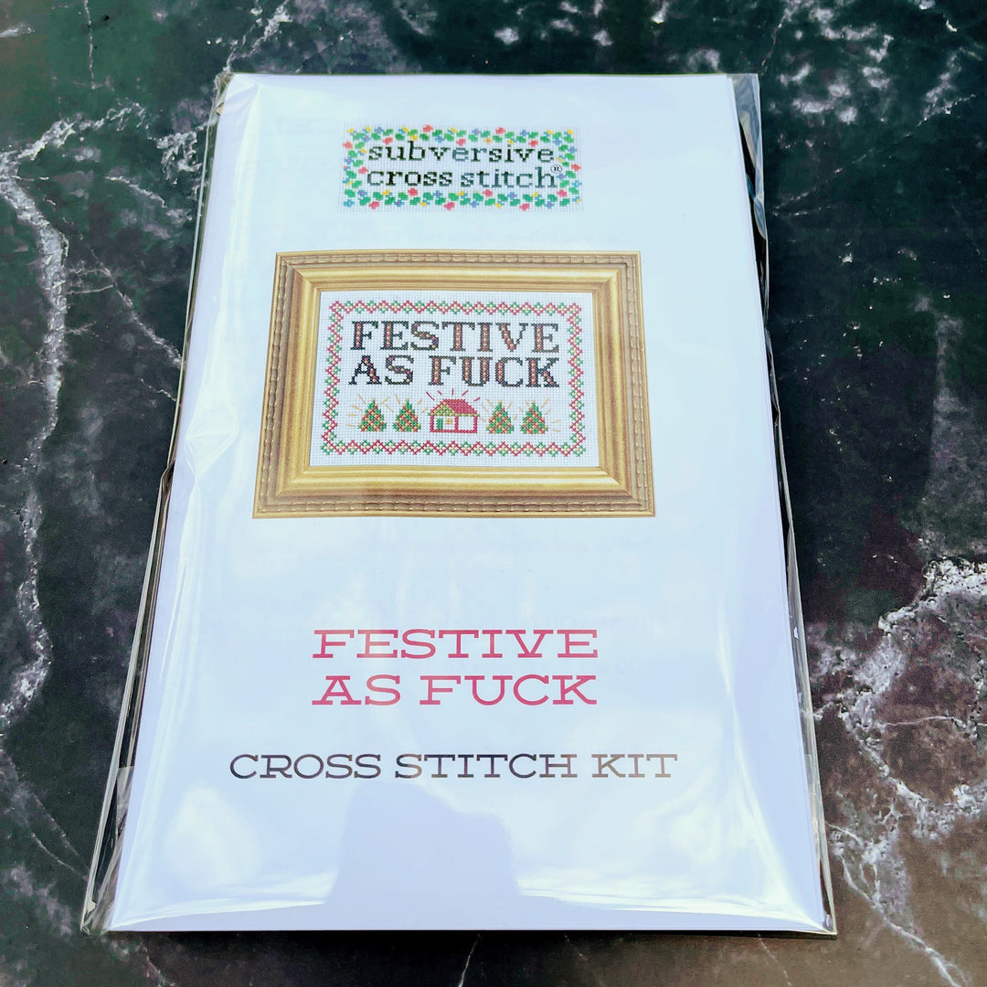 Craftermoon - Festive as F*ck Cross Stitch Kit 2