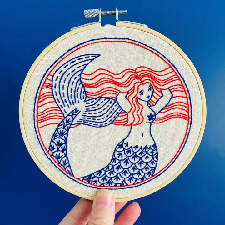 Craftermoon - Mermaid Complete Embroidery Kit 3